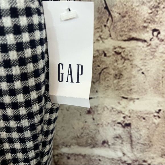 GAP Blue Gingham Print Short Sleeve Dress - Picture 9 of 10